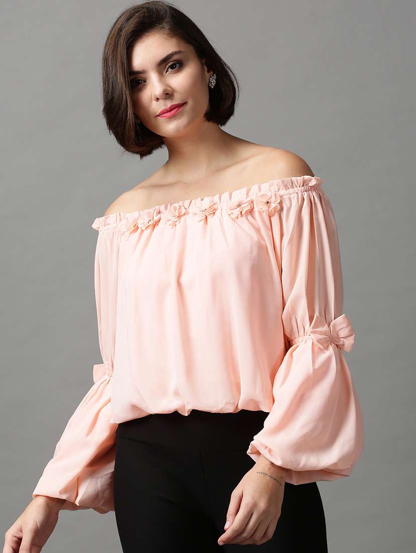 women's straight off shoulder top