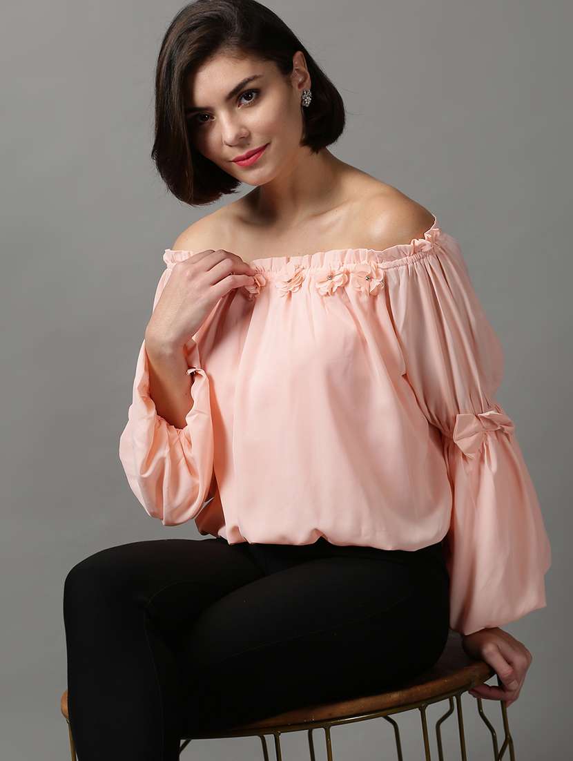 women's straight off shoulder top - 18589221 -  Standard Image - 1