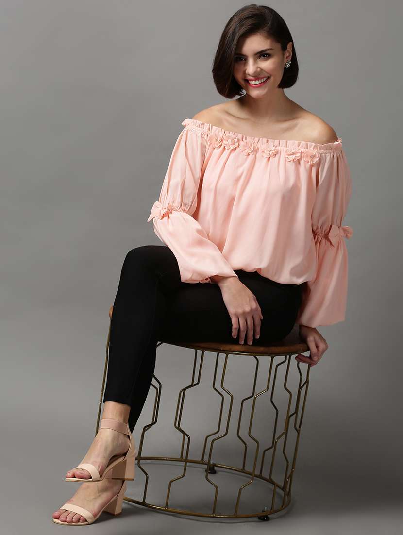 women's straight off shoulder top - 18589221 -  Standard Image - 4