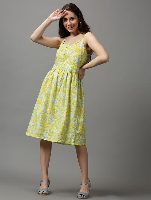 floral fit & flare dress - 18589546 - Standard Image - 0