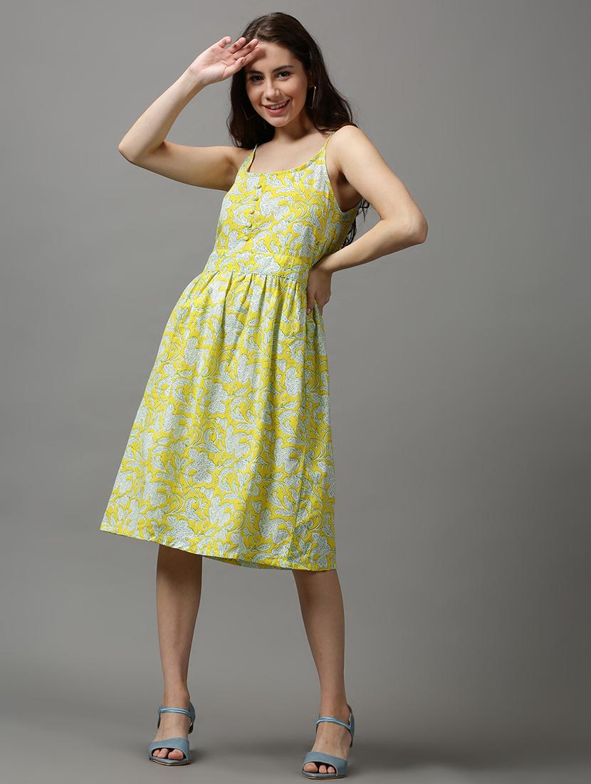 floral fit & flare dress - 18589546 - Zoom Image - 0