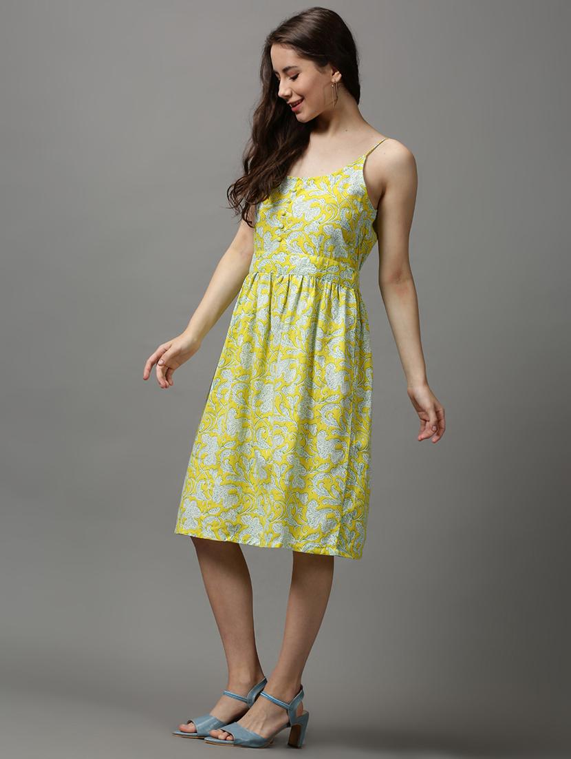 floral fit & flare dress - 18589546 -  Standard Image - 1