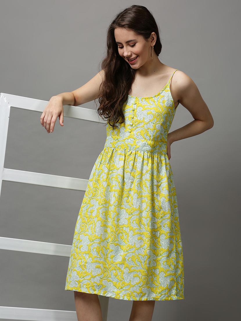 floral fit & flare dress - 18589546 - Standard Image - 4