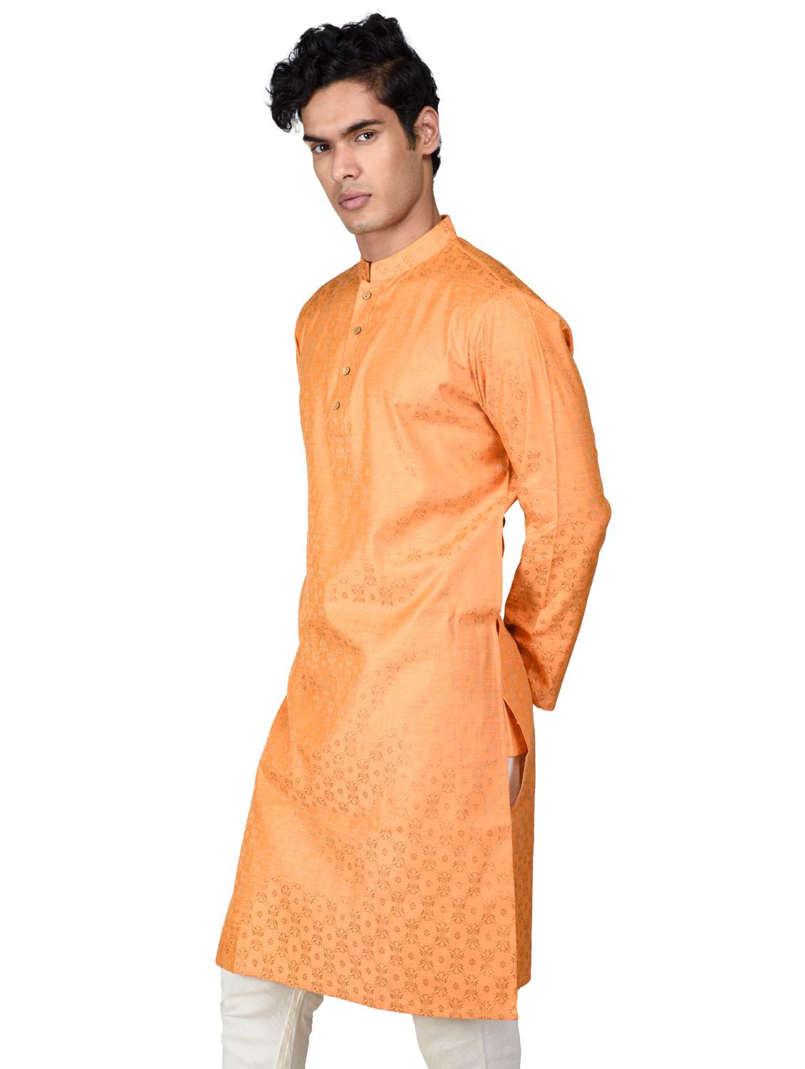 self designed kurta pyjama with jacket - 18590809 - Standard Image - 1