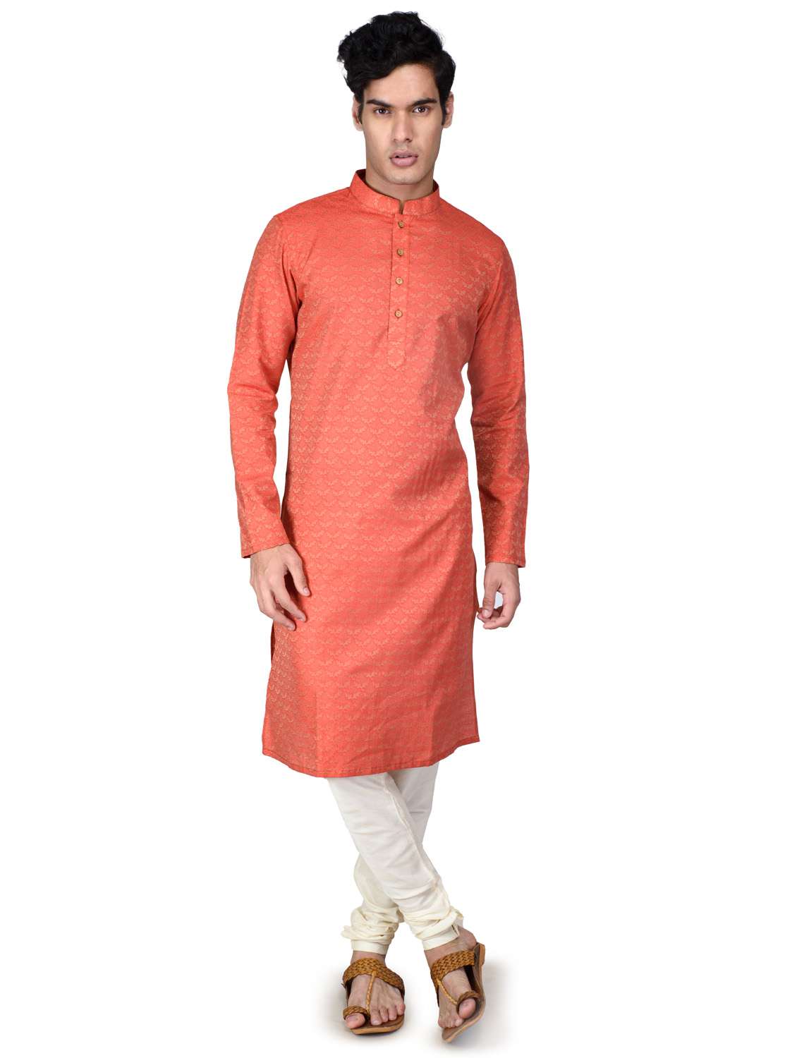self designed kurta pyjama with jacket