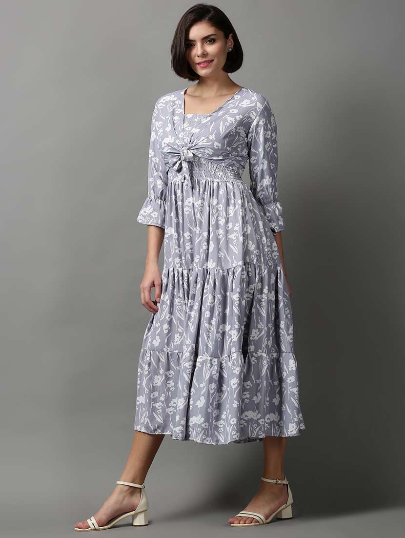 women's tiered dress floral dress - 18590890 - Standard Image - 1