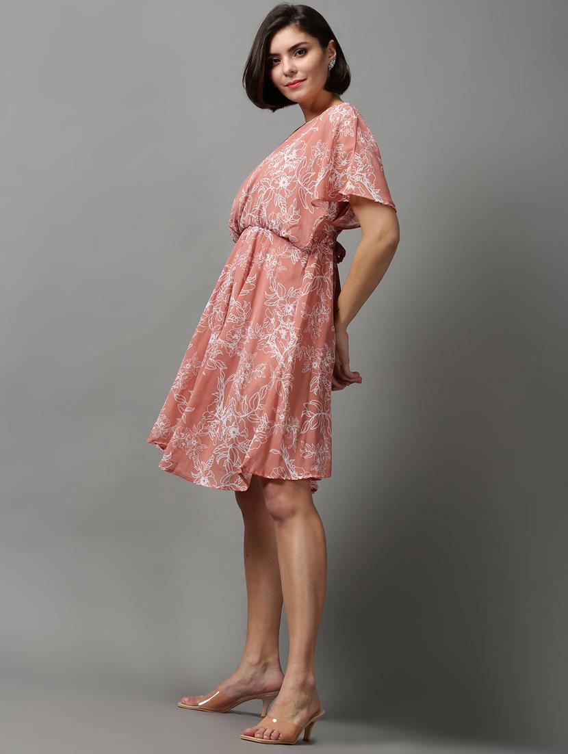 women's fit & flare floral dress - 18590891 - Standard Image - 1