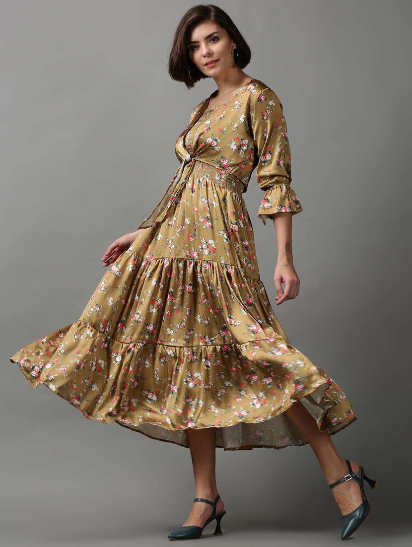 women's tiered dress floral dress - 18590905 -  Standard Image - 1
