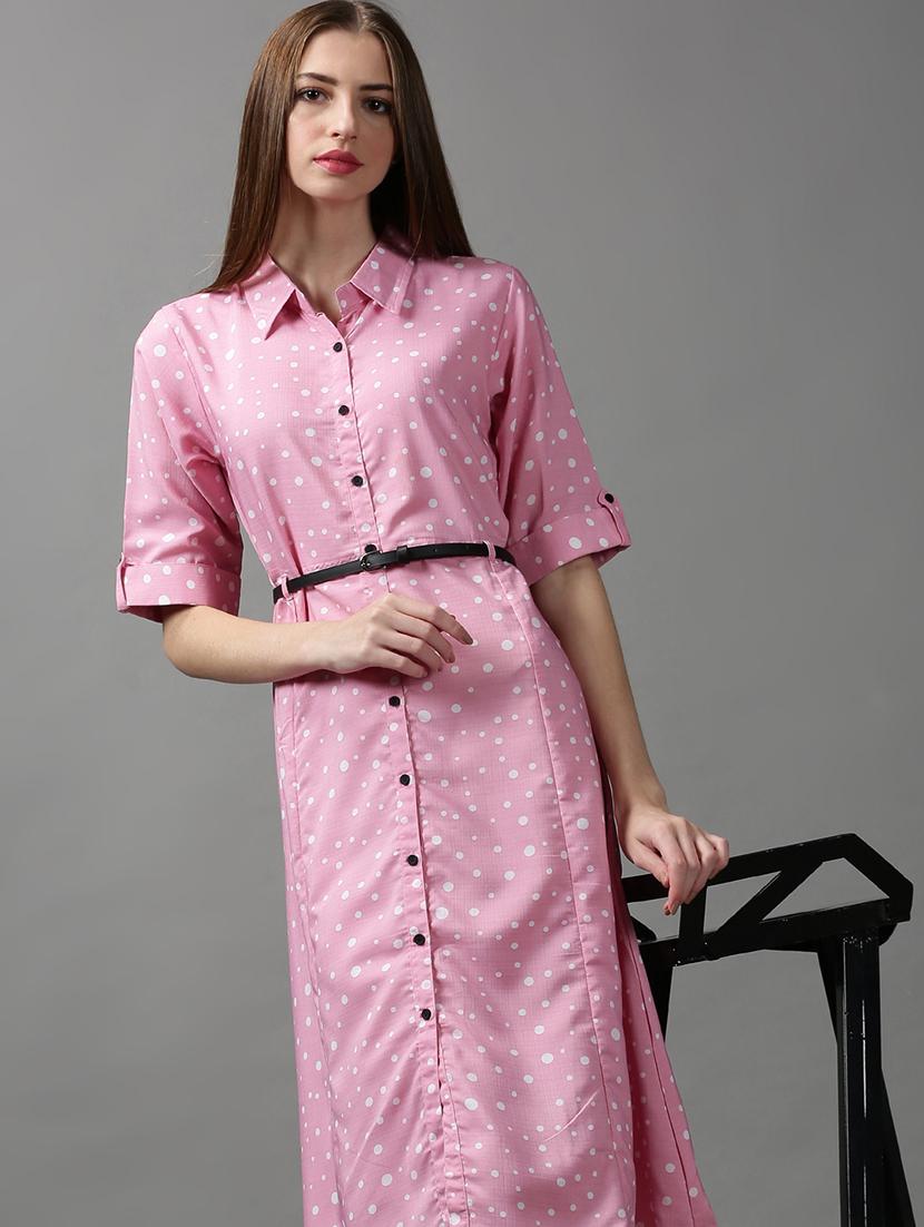women's shirt tie & dye dress - 18590914 - Standard Image - 1