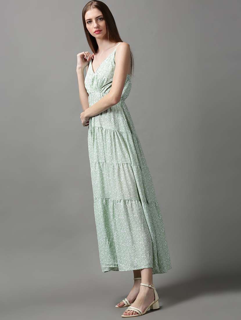 women's tiered dress printed dress - 18590947 -  Standard Image - 1
