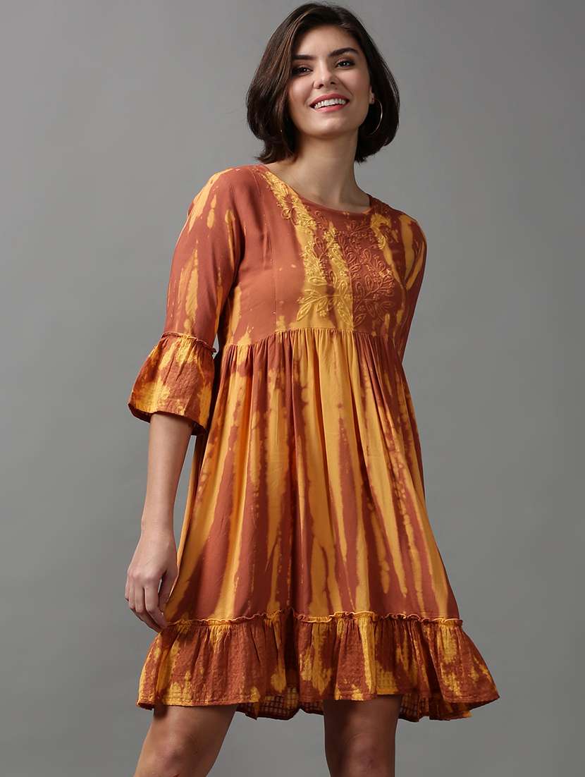 women's tiered dress animal print dress