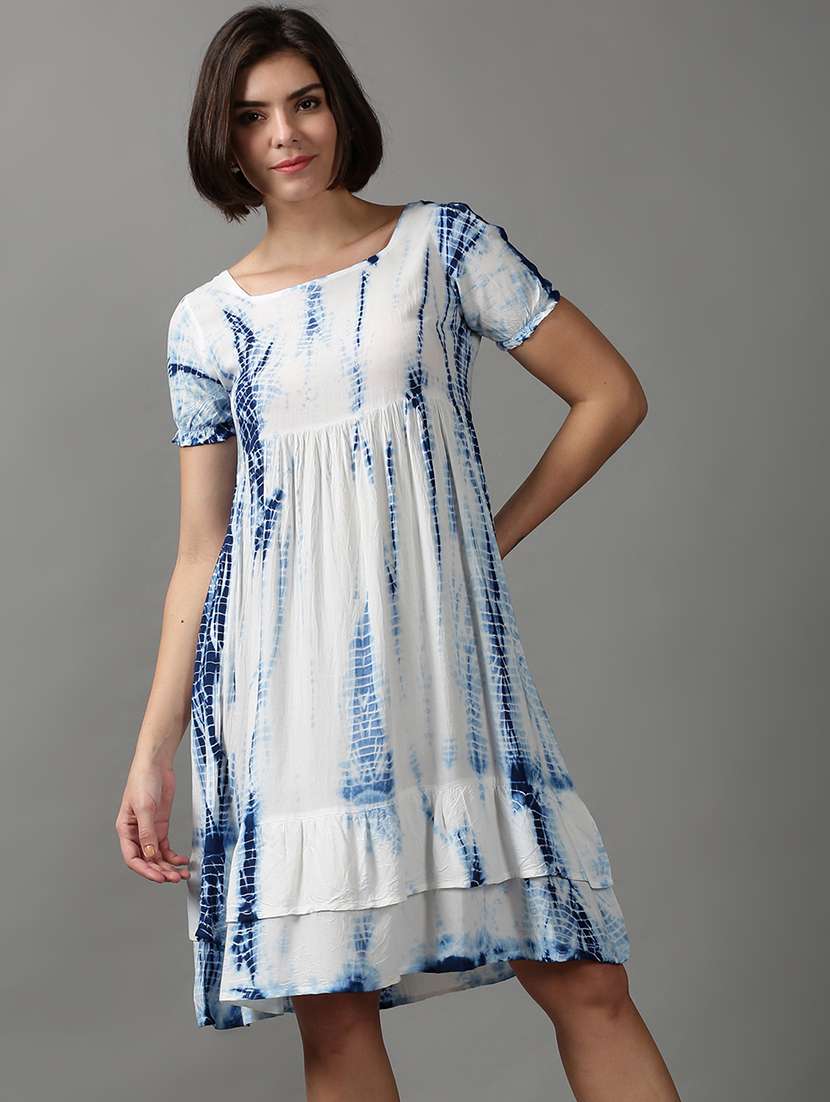 women's tiered dress abstract dress - 18590957 -  Standard Image - 1