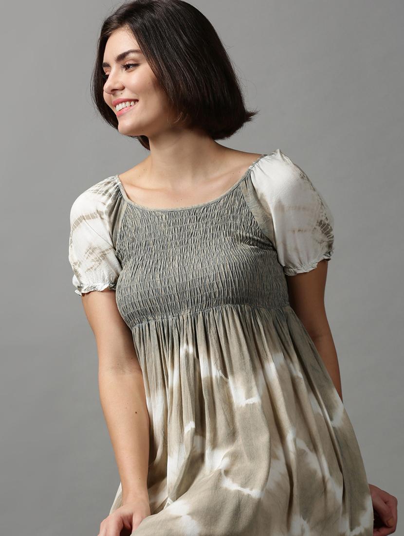 women's tiered dress chevron dress - 18590962 -  Standard Image - 1
