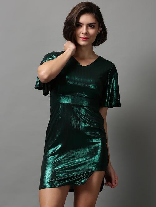 women's sheath self design dress - 18590971 -  Standard Image - 0