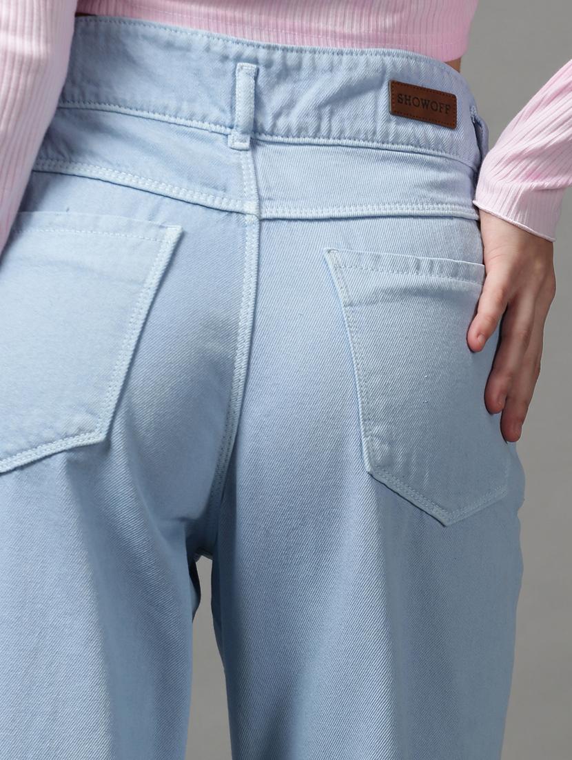 women's plain boyfriend fit jeans - 18590984 - Standard Image - 6