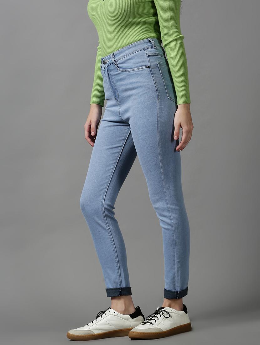 women's plain slim fit jeans - 18590993 - Standard Image - 1