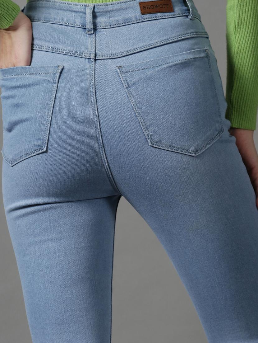 women's plain slim fit jeans - 18590993 - Standard Image - 6