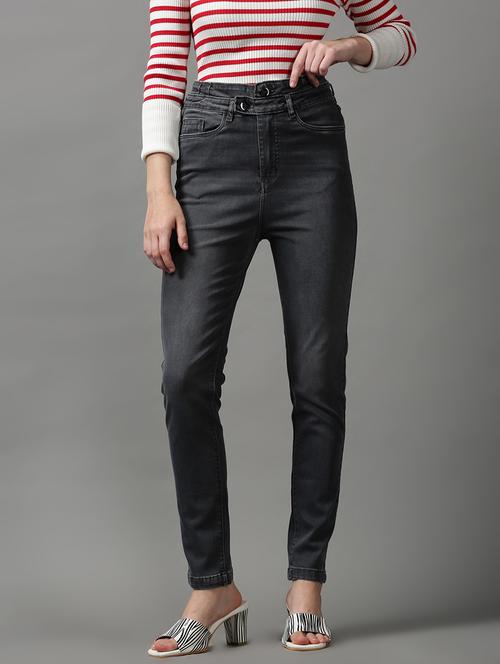 women's plain slim fit jeans - 18590994 - Standard Image - 0