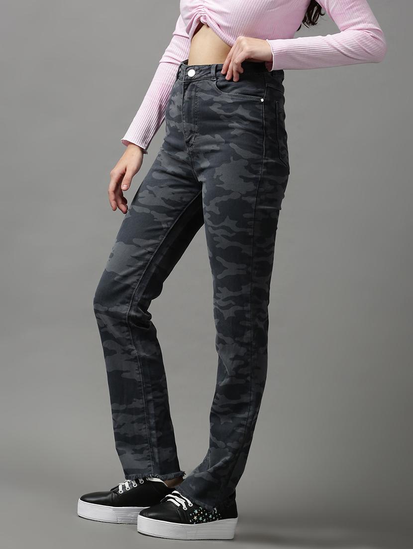 women's printed slim fit jeans - 18591005 -  Standard Image - 1