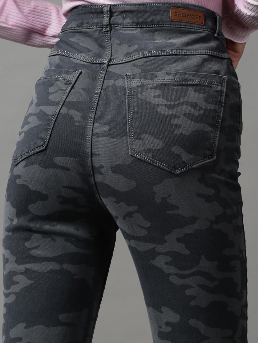women's printed slim fit jeans - 18591005 - Standard Image - 6