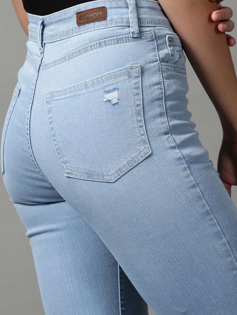 women's distress bootcut jeans - 18591016 -  Standard Image - 6