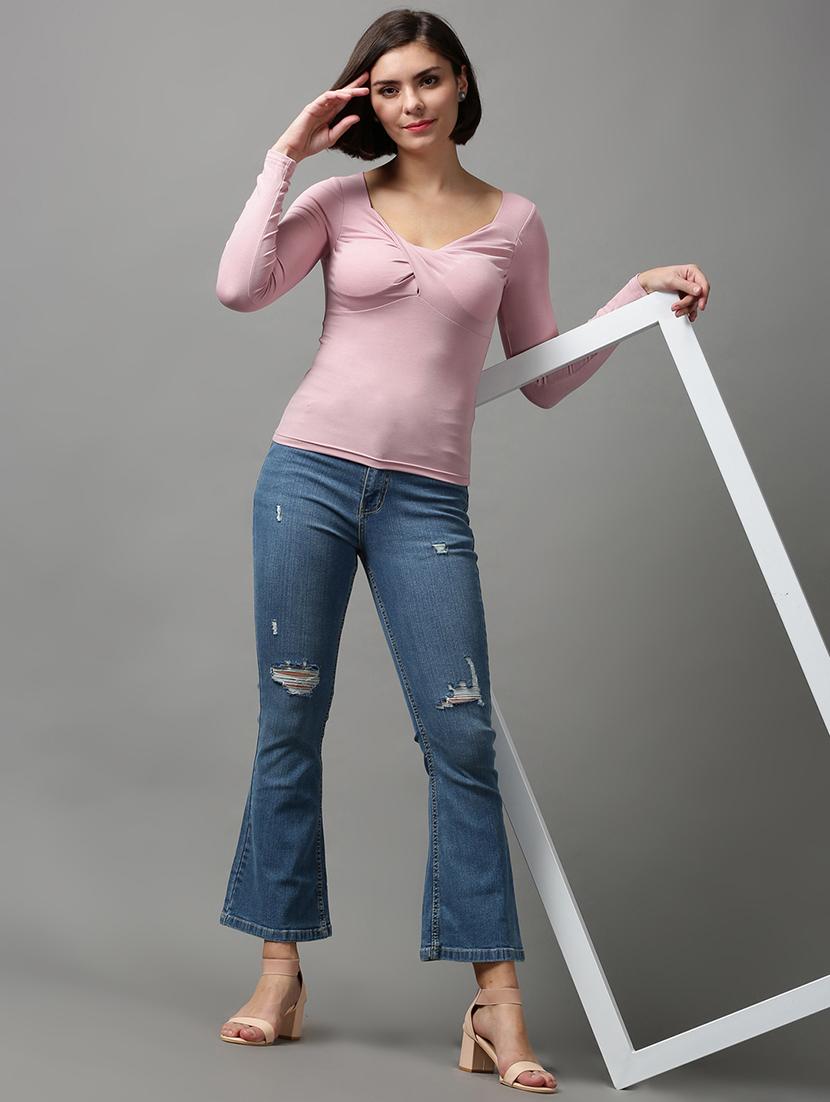 women's distress bootcut jeans - 18591017 - Standard Image - 4