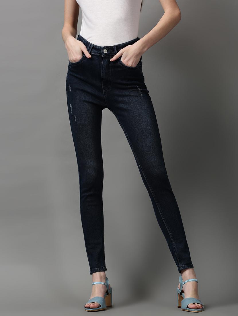 women's distress slim fit jeans - 18591023 -  Zoom Image - 0