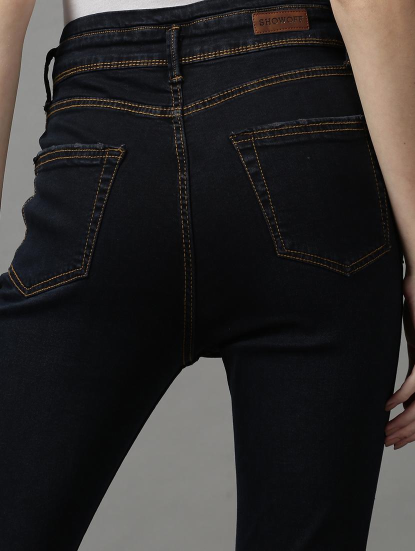 women's plain slim fit jeans - 18591030 - Standard Image - 6