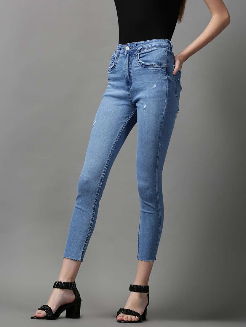 women's plain skinny fit jeans - 18591043 -  Standard Image - 1