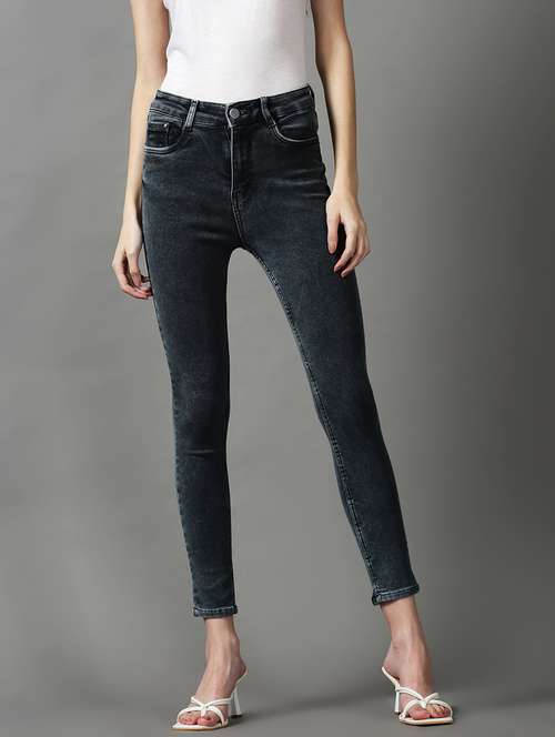 women's plain skinny fit jeans - 18591048 - Standard Image - 0