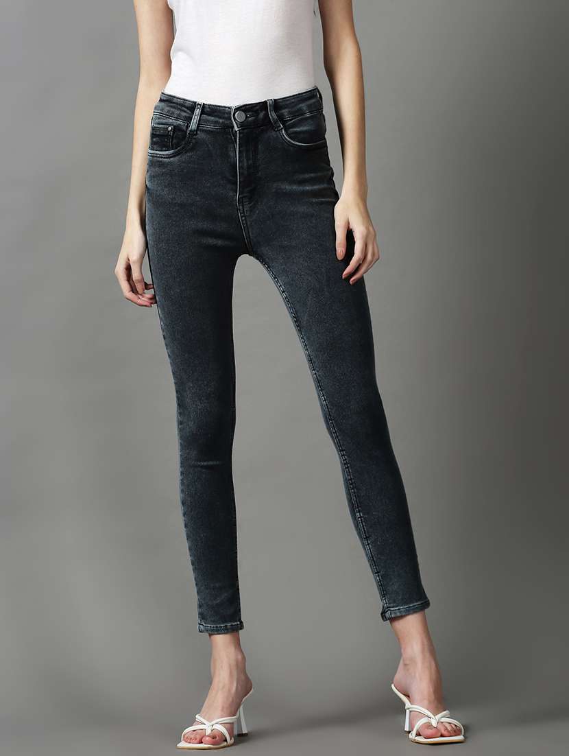 women's plain skinny fit jeans - 18591048 - Zoom Image - 0