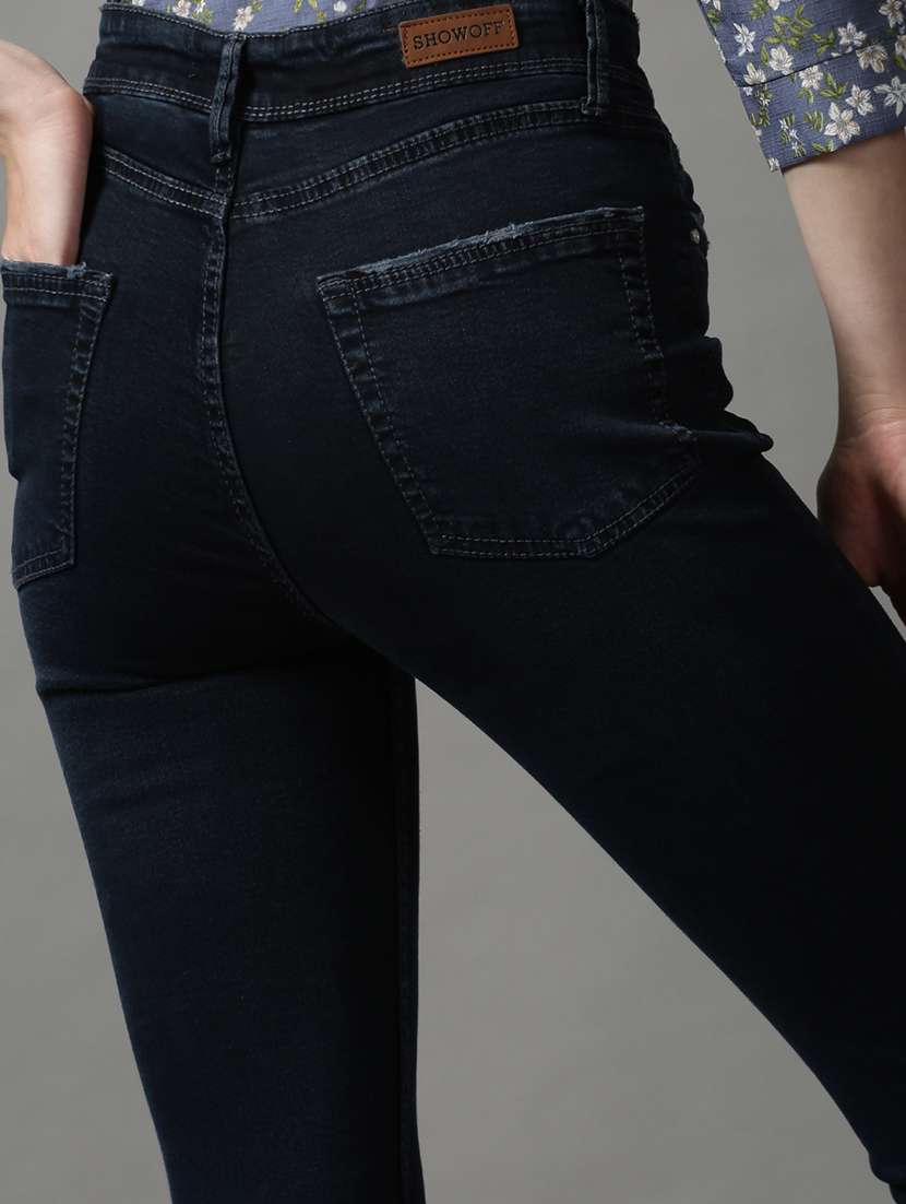 women's plain skinny fit jeans - 18591051 - Standard Image - 6