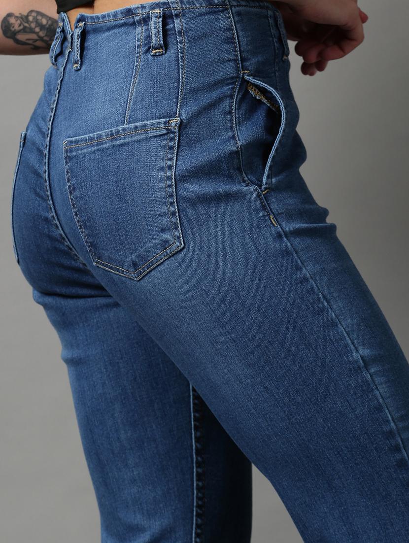 women's plain slim fit jeans - 18591064 - Standard Image - 6