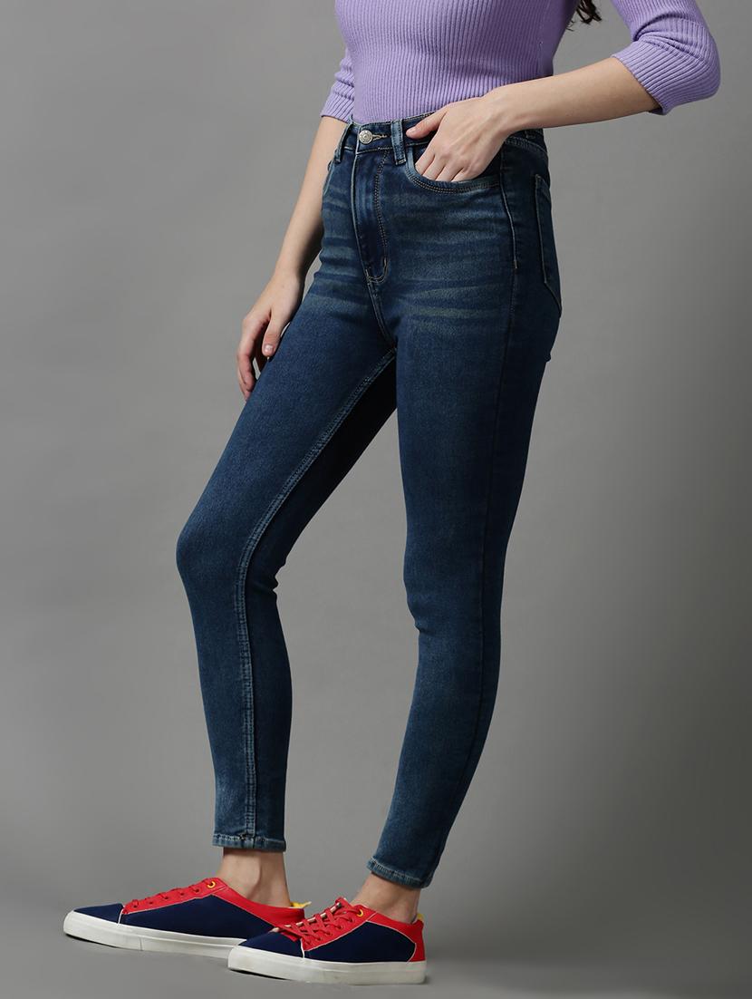 women's plain skinny fit jeans - 18591072 - Standard Image - 1