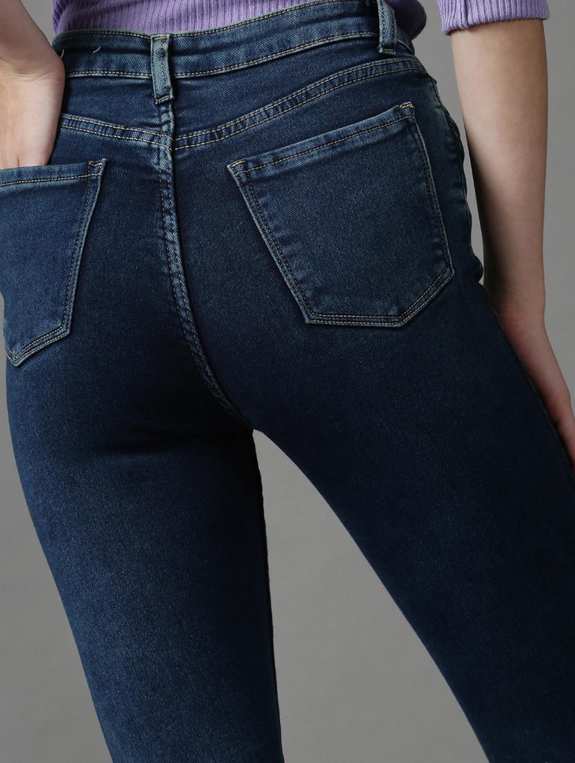 women's plain skinny fit jeans - 18591072 - Standard Image - 6