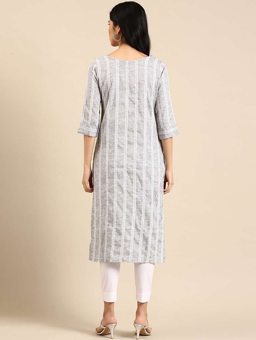 women's straight kurta - 18591117 -  Standard Image - 1