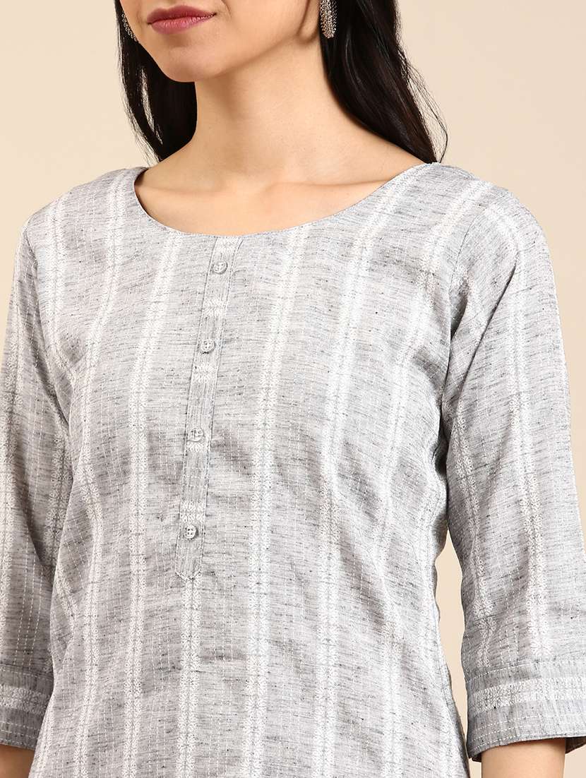 women's straight kurta - 18591117 - Standard Image - 4