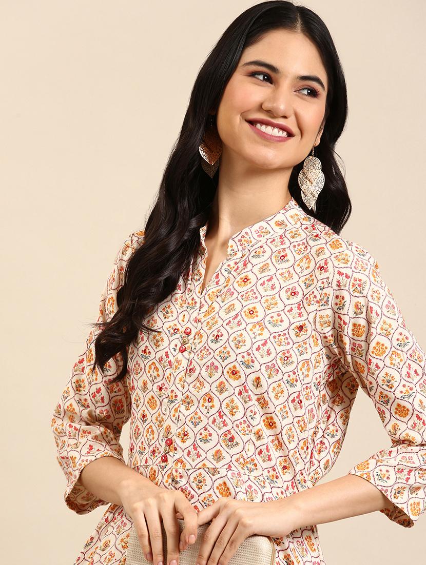 women's flared kurta - 18591127 - Standard Image - 4