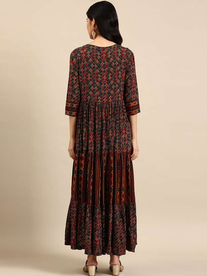 women's tiered kurta - 18591138 -  Standard Image - 1