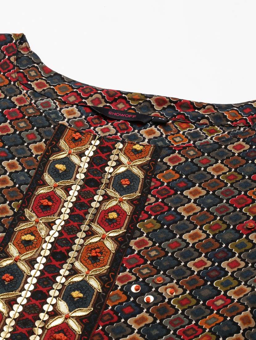 women's tiered kurta - 18591138 -  Standard Image - 6