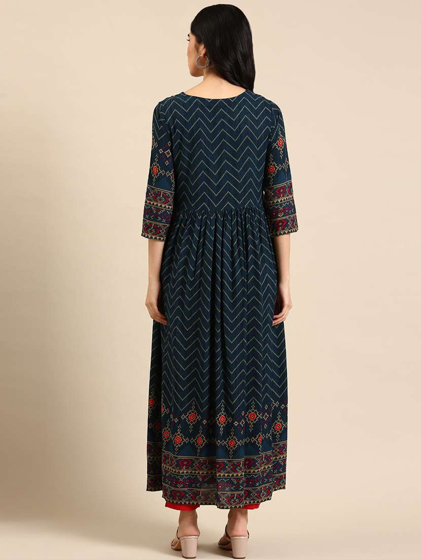 women's flared kurta - 18591141 -  Standard Image - 1