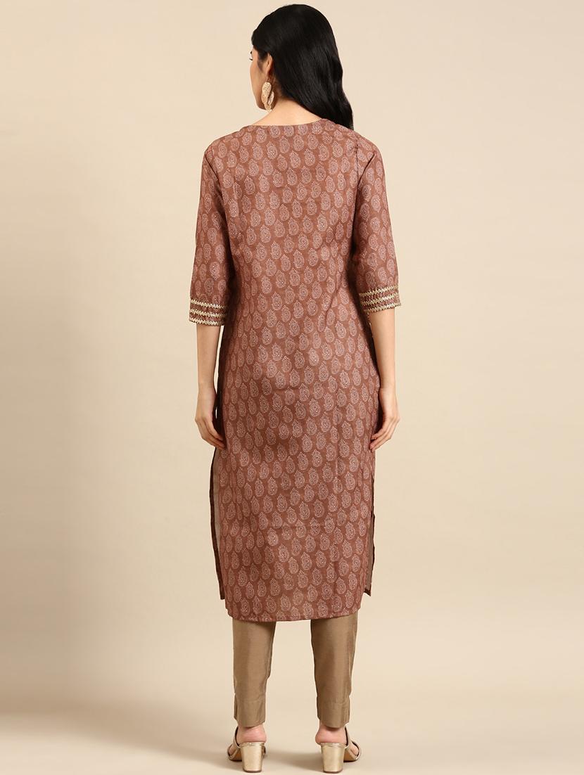 women's straight kurta - 18591147 - Standard Image - 1