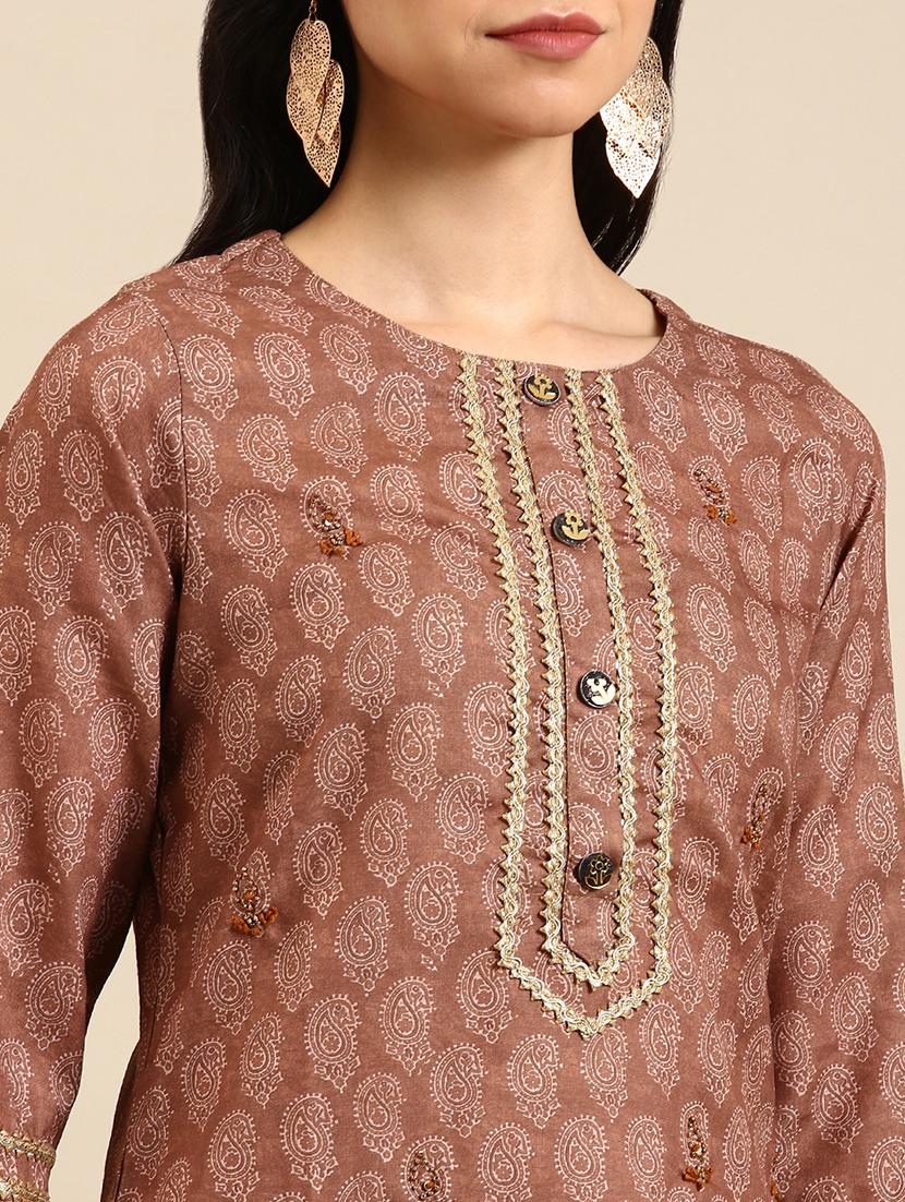 women's straight kurta - 18591147 - Standard Image - 4