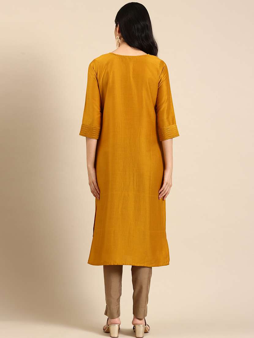 women's straight kurta - 18591149 -  Standard Image - 1