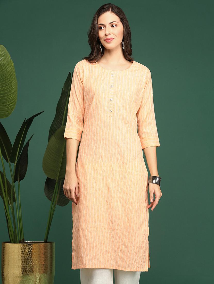 women's straight kurta - 18591153 - Standard Image - 4