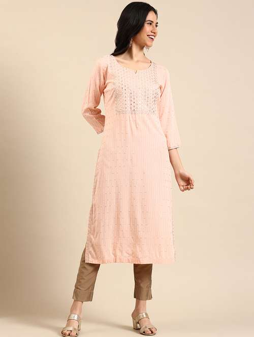 women's straight kurta - 18591161 -  Standard Image - 0