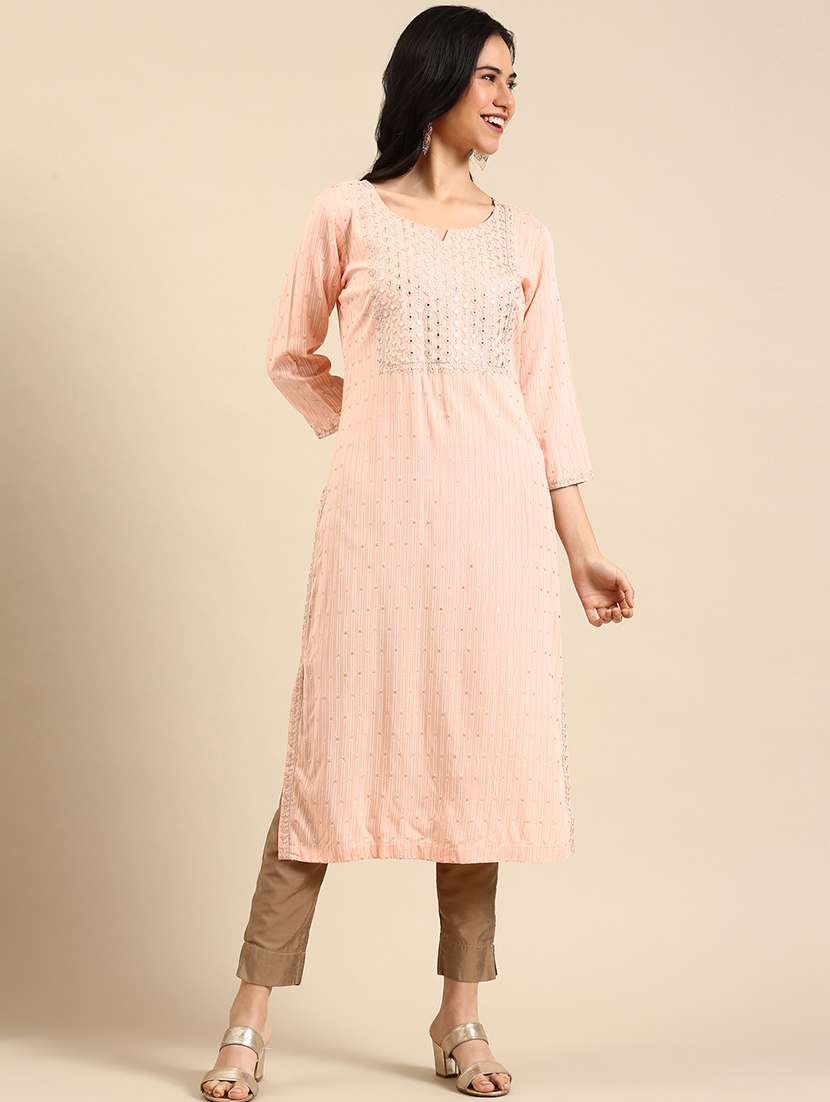 women's straight kurta - 18591161 -  Zoom Image - 0