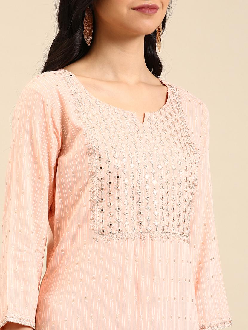 women's straight kurta - 18591161 - Standard Image - 4