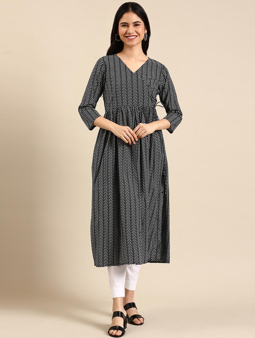 women's angrakha kurta - 18591186 - Zoom Image - 0
