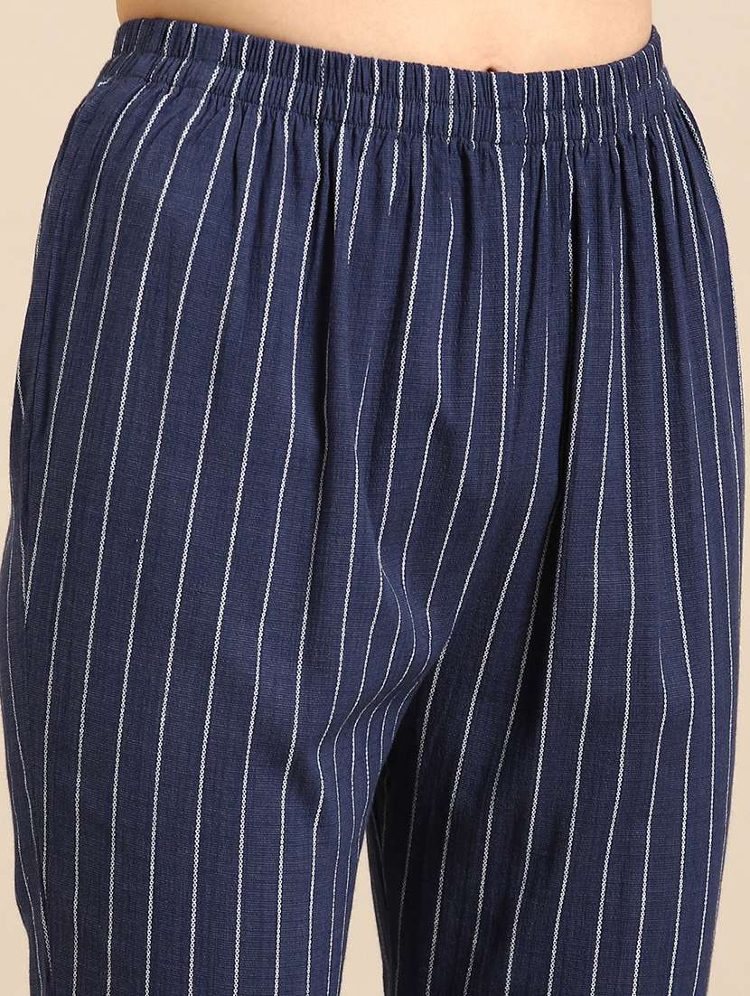 striped kurta pant set - 18591189 -  Standard Image - 4